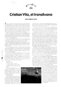 Cristián Vila, el transilvano
