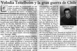 Volodia Teitelboim y la gran guerra de Chile