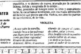 Recuerdan a Violeta Parra