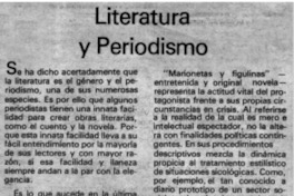 Literatura y periodismo.