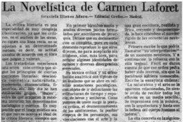 La novelística de Carmen Laforet