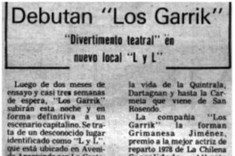Debutan "Los Garrik".