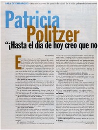 Patricia Politzer, "¡hasta el día de hoy creo que no sé escribir!": [entrevista]