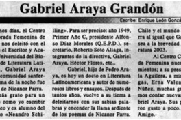 Gabriel Araya Grandón