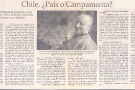 Chile, ¿País o campamento? : [entrevistas]