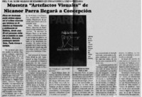 Muestra "Artefactos visuales" de Nicanor Parra llegará a Concepción.