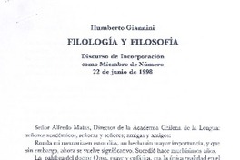 Filología y filosofía.