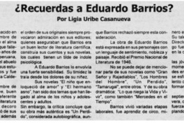 ¿Recuerdas a Eduardo Barrios?
