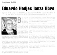 Eduardo Hadjes lanza libro.