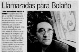 Llamaradas para Bolaño