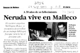 Neruda vive en Malleco