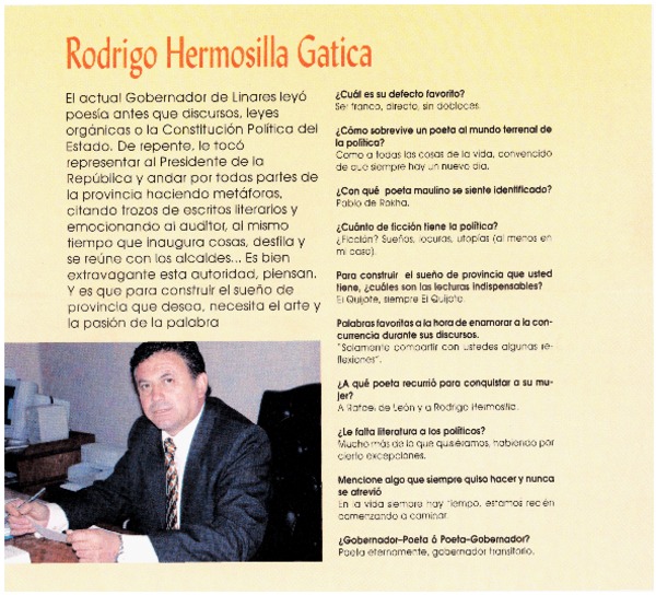 Rodrigo Hermosilla Gatica : [entrevistas}