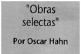 "Obras Selectas".