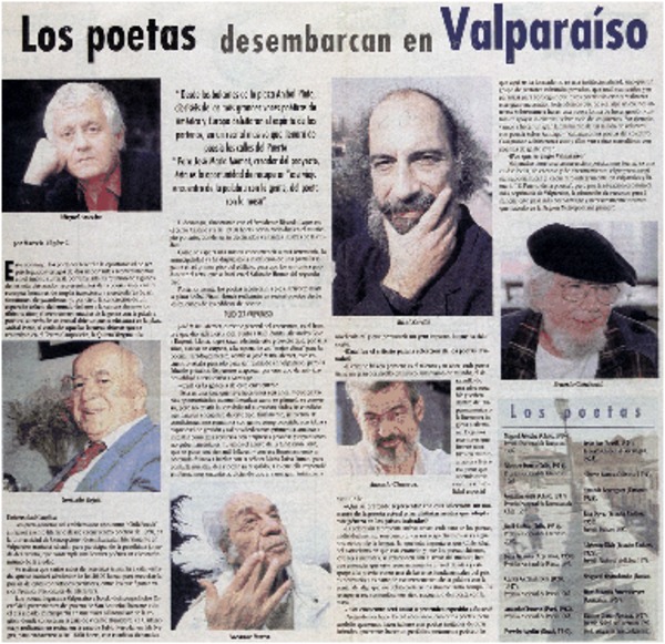 Los poetas desembarcan en Valparaíso : [entrevistas]