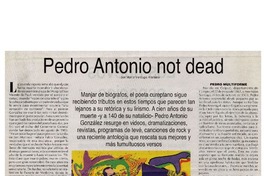 Pedro Antonio not dead
