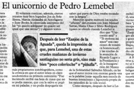 El unicornio de Pedro Lemebel