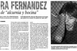 Nora Fernández de "alcurnia y bocina"