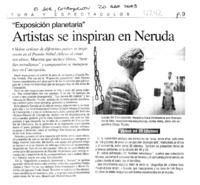 Artistas se inspiran en Neruda