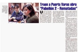 Traen a Puerto Varas obra "Pabellón 2-Rematadas"