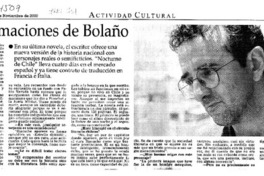 Las animaciones de Bolaño : [entrevistas]