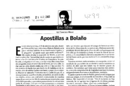 Apostillas a Bolaño
