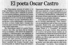 El poeta Oscar Castro