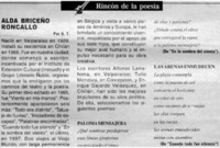 Rincón de la poesía : Alda Briceño Roncallo