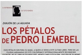 Los pétalos de Pedro Lemebel: [entrevistas]