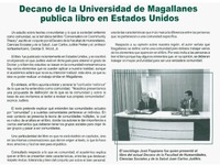 Decano de la Universidad de Magallanes publica libro en Estados Unidos.