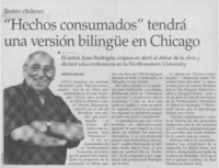 "Hechos consumados" tendrá una versión bilingüe en Chicago