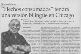 "Hechos consumados" tendrá una versión bilingüe en Chicago