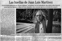 Las huellas de Juan Luis Martínez