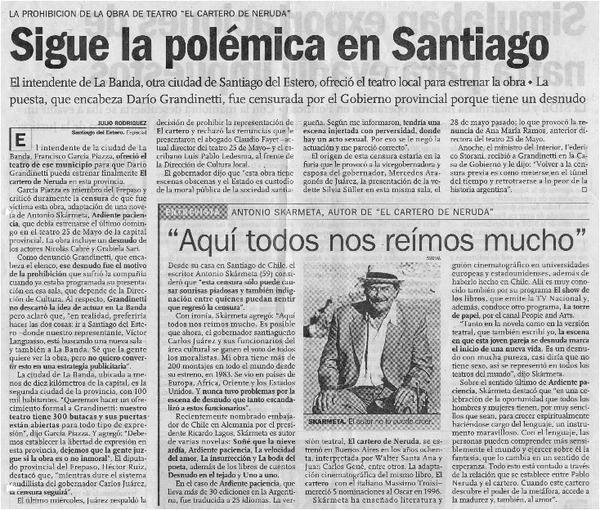 Sigue la polémica en Santiago