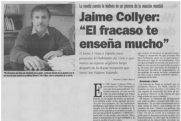 Jaime Collyer: "El fracaso te enseña mucho"