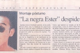 "La negra Ester" despide a Andrés Pérez.