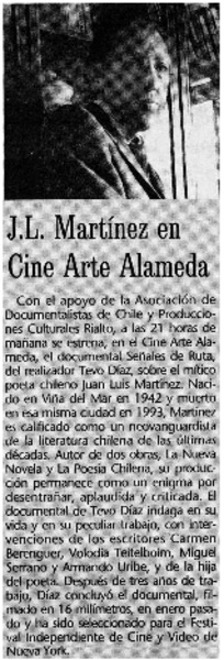 J. L. Martínez en Cine Arte Alameda.