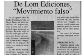 De Lom Ediciones, "Movimiento falso".