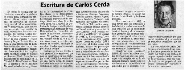Escritura de Carlos Cerda