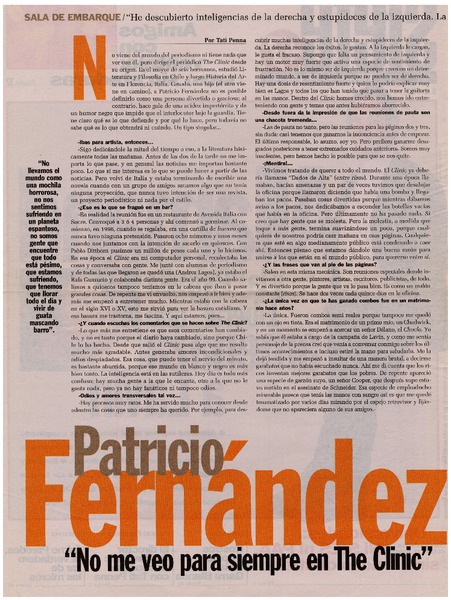 Patricio Fernández [entrevistas]
