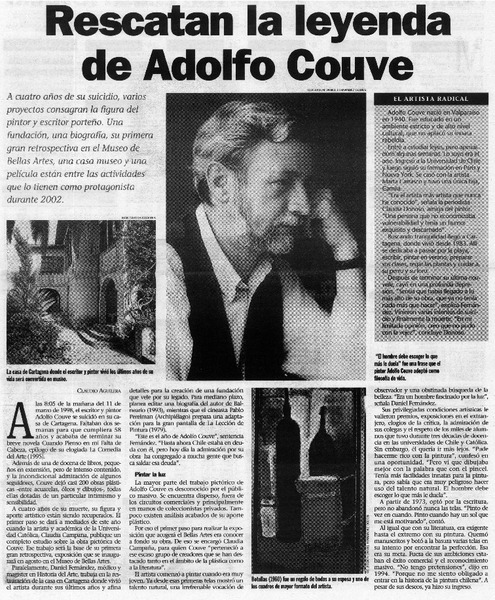 Rescatan la leyenda de Adolfo Couve.