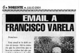 Email a Francisco Varela