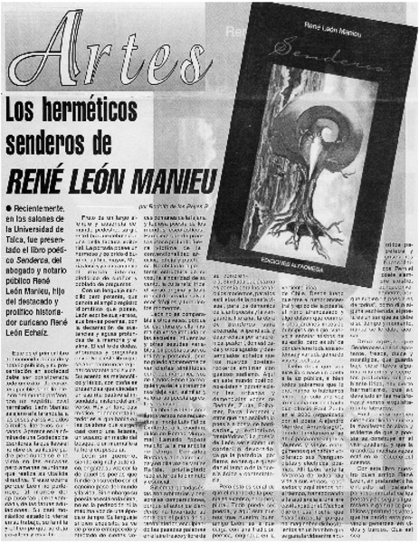 Los herméticos senderos de René León Manieu