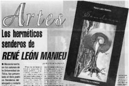 Los herméticos senderos de René León Manieu