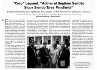 "Coco" Legrand : "Activar el séptimo sentido sigue siendo tarea pendiente"
