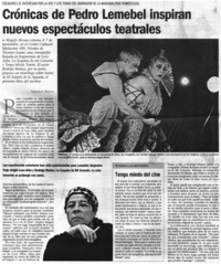 Crónicas de Pedro Lemebel inspiran nuevos espectáculos teatrales