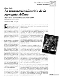 La Transnacionalización de la economía chilena.