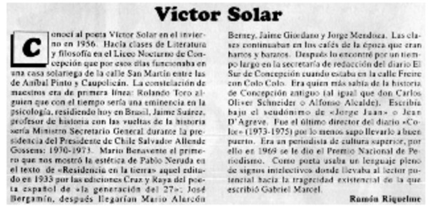 Víctor Solar