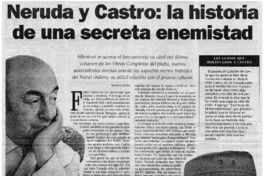 Neruda y Castro: la historia de una secreta enemistad