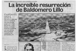La increíble resurrección de Baldomero Lillo