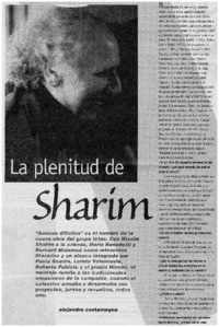 La plenitud de Sharim [entrevistas]